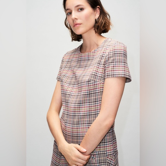 CLAUDIE PIERLOT
Short-Sleeved Checkered Dress - Picture 7 of 16